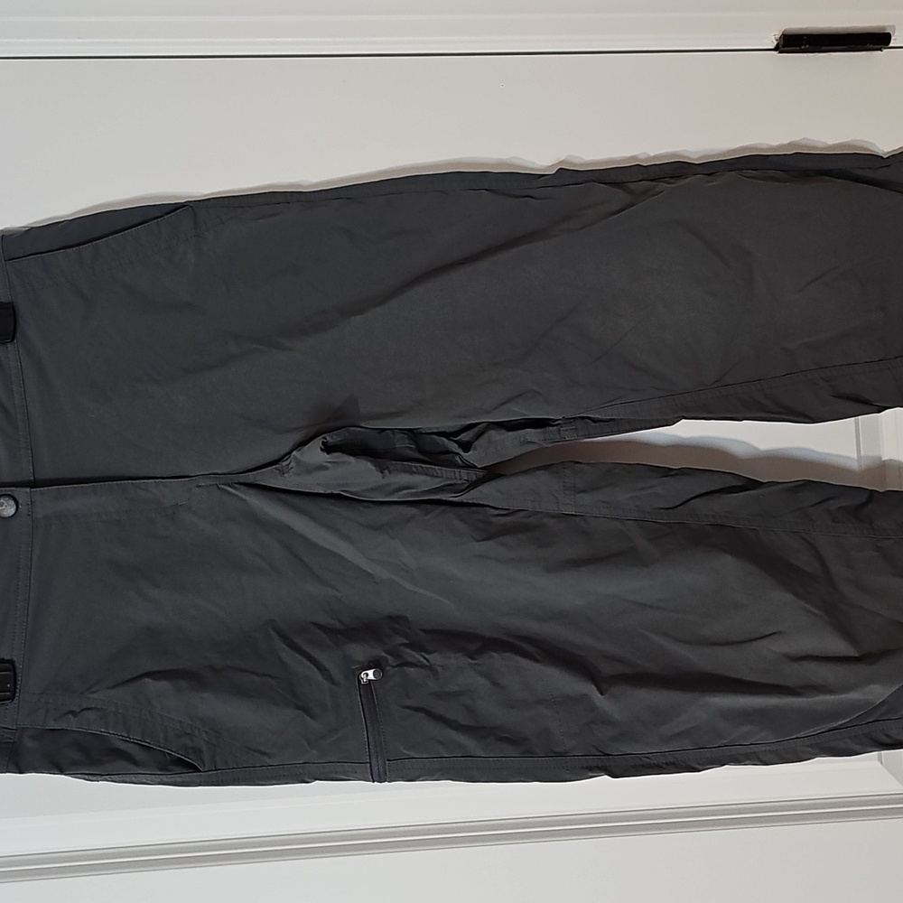 LL Bean Womens Size 8 Cropped Hiker Pants Adjustable Waist Gray 23 Inch Inseam